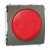 Simon Classic MSS/2.01/27 - Sygnalizator świetlny LED - światło czerwone (Mechanizm + Plakietka) - Platynowy Met. - Miniatura zdjęcia nr 1
